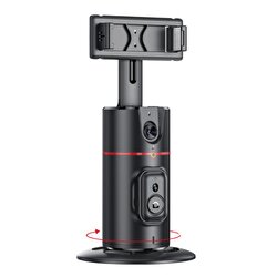 Yesido 360 Derece Yapay Zeka Yüz Takipli Tripodlu Selfie Çubuğu - Siyah 6942314400340
