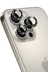 Keephone iPhone 16 Pro Max Lens Koruyucu-Siyah 6942384813828