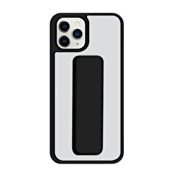 Piili iPhone 12 Pro Max Kick Stand Kılıf - Siyah 6944628925700