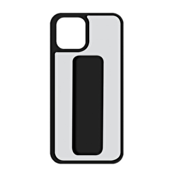 Piili iPhone 12 Pro Max Kick Stand Kılıf - Siyah 6944628925700