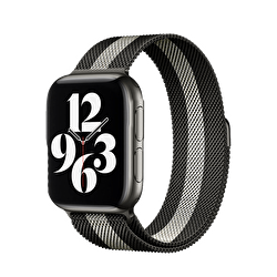 Piili Apple Watch Metal Kayış 38/40/41 - Siyah 6944629136693