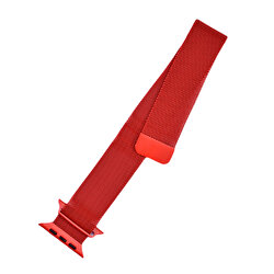 Piili Apple Watch Metal Kayış 42/44/45 - Kırmızı 6944629143431