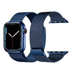 Piili Apple Watch Metal Kayış 42/44/45 - Mavi 6944629143455