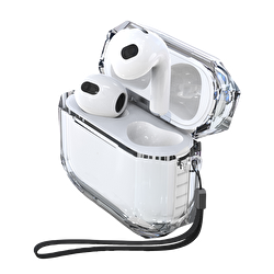 Piili Airpods 1 / 2. Nesil Fit Strap Kılıf - Siyah 6944629151139