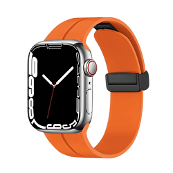 Piili Watch 42-44-45-49 mm Rubber Kayış - Turuncu 6944629155014