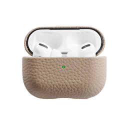 Piili Airpods 3. Nesil Deri Kılıf - Gri 6944629158718