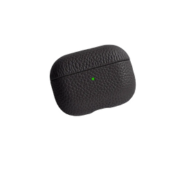 Piili Airpods Pro 2 Deri Kılıf - Siyah 6944629158732