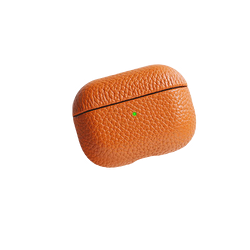 Piili Airpods Pro 2 Deri Kılıf - Turuncu 6944629158756