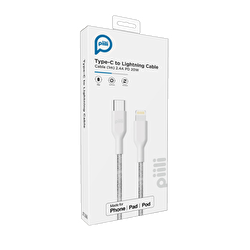 Piili Type-C to Lightning Kablo 1m. - Beyaz 6944629159159