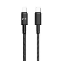 Piili 100 W Type-C to Type-C Cable 1m. - Siyah 6944629159296