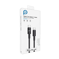 Piili 100 W Type-C to Type-C Cable 1m. - Siyah 6944629159296
