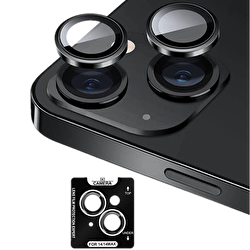Piili iPhone 15 / Plus HD Lens - Siyah 6944629162357