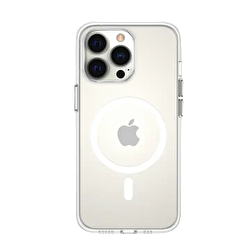 Piili iPhone 15 Pro İnce Magsafe Kılıf - Beyaz 6944629164399