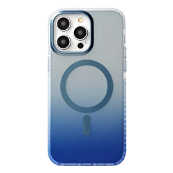 Piili iPhone 15 Pro Gradient MagSafe Kılıf - Mavi 6944629165396