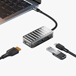 Piili Type-C 3 Portlu Dönüştürücü Adaptör JT 6944629184137
