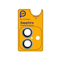 Piili iPhone 16/16 Plus Safir Lens Koruyucu Mavi 6944629185714