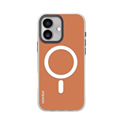 Piili iPhone 16 Phantom Magsafe Kılıf Turuncu 6944629186438