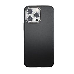 Piili iPhone 16 Plus Deri Magsafe Kılıf - Siyah 6944629187190