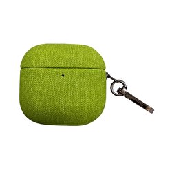 Piili Airpods 4.Nesil Kumaş Case - Yeşil 6944629187473