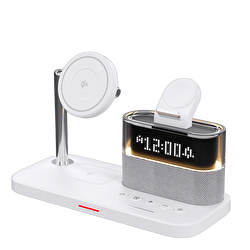 Piili 20W Qi2 3in1 Wi-Fi Şarj İstasyonu - Beyaz 6944629189057