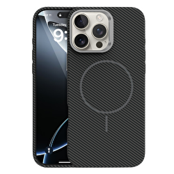 Piili iPhone 16 Pro Max Carbon Magsafe Kılıf Siyah 6944629195096