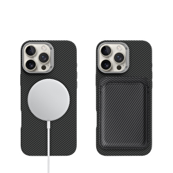 Piili iPhone 16 Pro Max Carbon Magsafe Kılıf Siyah 6944629195096