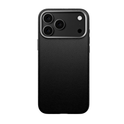 Piili ıPhone 17 Pro Max Leather Magsafe Kılıf Siya 6944629195478