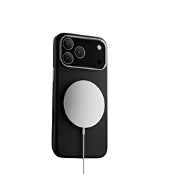 Piili ıPhone 17 Pro Max Leather Magsafe Kılıf Siya 6944629195478