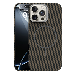 Piili iPhone 16 Pro Max Carbon Magsafe Kılıf Kahve 6944629197991