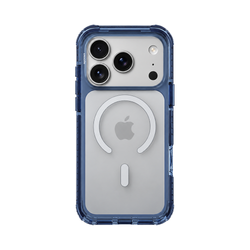  Njoyny Combat 3 Katmanlı iPhone 18 Pro MagSafe Kılıf - Mavi 6944629213554