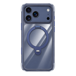  Njoyny Air Pro 2 Stand iPhone 18 Pro MagSafe Standlı Kılıf - Mavi 6944629213790