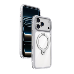 Njoyny Air Pro 2 Stand iPhone 18 Pro MagSafe Standlı Kılıf - Beyaz 6944629213912