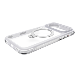 Njoyny Air Pro 2 Stand iPhone 18 Pro MagSafe Standlı Kılıf - Beyaz 6944629213912