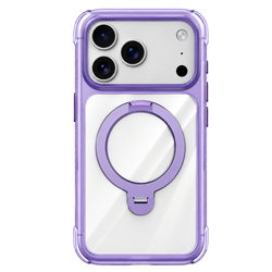 Njoyny Air Pro 2 Stand iPhone 18 Pro MagSafe Standlı Kılıf - Mor 6944629213950