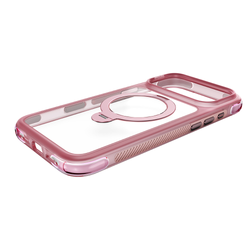Njoyny Air Pro 2 Stand iPhone 18 Pro Max MagSafe Standlı Kılıf - Pembe 6944629214056