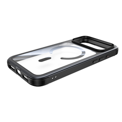 Njoyny Steel Armor iPhone 18 Pro Max MagSafe Kılıf - Siyah 6944629214216