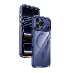 Njoyny Native Armor iPhone 18 Pro MagSafe Kılıf - Mavi 6944629214315