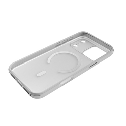  Njoyny Frosted iPhone 18 Pro MagSafe Kılıf - Beyaz 6944629214773