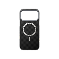 Njoyny AI Kevlar Alpine iPhone 18 Pro Max MagSafe Kılıf - Siyah 6944629214957