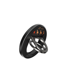 Njoyny Double Ring Fiber Rides Standlı Kılıf - Turuncu 6944629215114