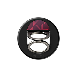  Njoyny Double Ring Fiber 360° Döner Standlı Kılıf - Bordo 6944629215152