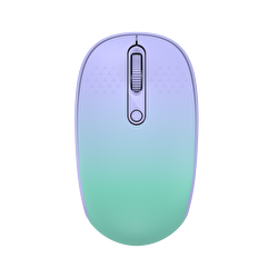 FD E370 Wireless Mouse 2.4G - Mor Yeşil 6973709120659