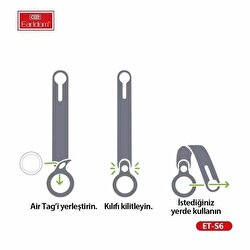 Earldom Silikon Airtag Kılıfı - Mavi 6973965931167