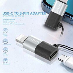 Earldom Type-C to Lightning Dönüştürücü - Gümüş 6973965933345