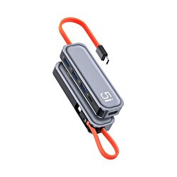 Rock Multi Fonksiyon 5 in 1 Type-C Dönüştürücü 6974282121682