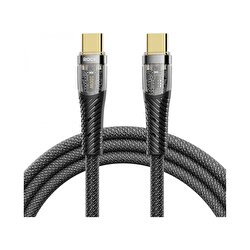 Rock 100W Type-C to Type-C PD 1.2m Altın Uç Kablo 6975653082892