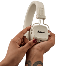 Marshall Major V Bluetooth Kulaküstü Kulaklık, Krem 7340055401111