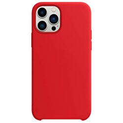 Buff iPhone 13 Pro Max Rubber Fit Kılıf - Kırmızı 8682750457642
