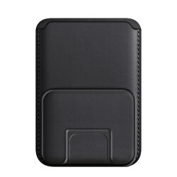 Buff iPhone WalletMag Stand Deri Cüzdan - Siyah 8683548210746