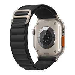 Buff Apple Watch Ultra Fabric Band 49mm - Siyah 8683548213594